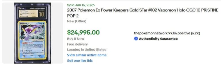 Pokémon-Karten-Top-Verkäufe-Höchstpreise-Januar-2026-Vaporeon-Aquana-Goldstar-102-EX-Power-Keepers-CGC-10-Englisch