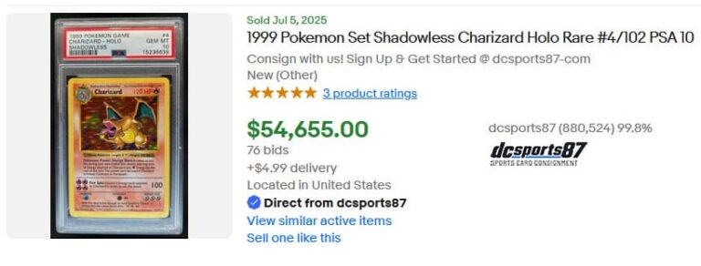 Pokémon-Karten-Top-Verkäufe-Höchstpreise-Juli-2025-Charizard-Shadowless-Base-Set-PSA-10