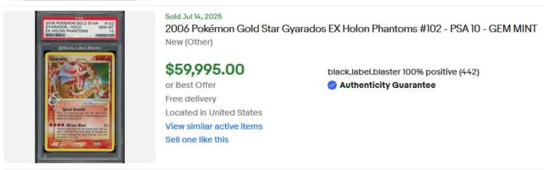 Pokémon-Karten-Top-Verkäufe-Höchstpreise-Juli-2025-Garados-Goldstar-EX-Holon-Phantoms-PSA-10