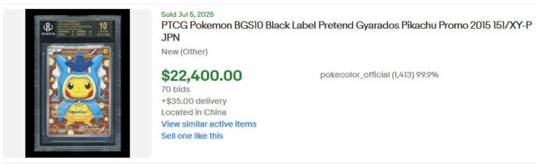 Pokémon-Karten-Top-Verkäufe-Höchstpreise-Juli-2025-Poncho-PIkachu-Gyarados-BGS-10