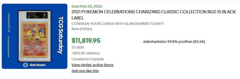 Pokémon-Karten-Top-Verkäufe-Höchstpreise-März-2026-Charizard-4-102-Celebrations-BGS-10-Black-Label