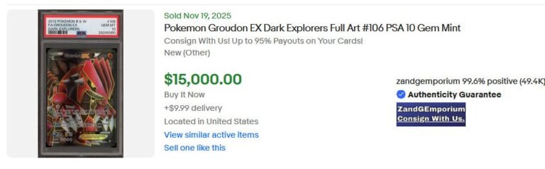 Pokémon-Karten-Top-Verkäufe-Höchstpreise-November-2025-Rayquaza-EX-106-Dark-Explorers-PSA-10