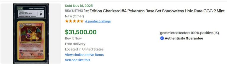 Pokémon-Karten-Top-Verkäufe-Höchstpreise-Novemberr-2025-Charizard-Base-Set-CGC-9