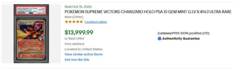 Pokémon-Karten-Top-Verkäufe-Höchstpreise-Novemberr-2025-Charizard-LVX-PSA-10