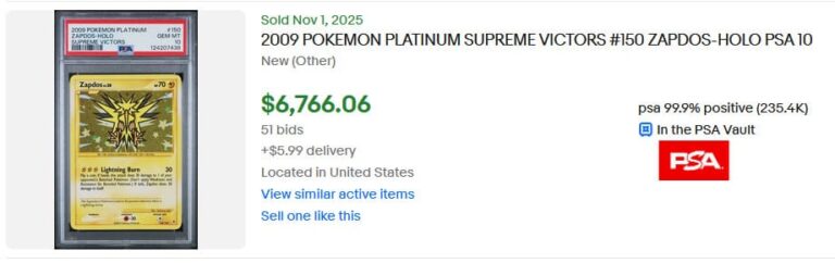 Pokémon-Karten-Top-Verkäufe-Höchstpreise-Novemberr-2025-Zapdos-Platin-PSA-10