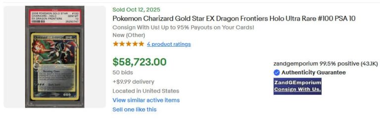 Pokémon-Karten-Top-Verkäufe-Höchstpreise-Oktober-2025-Charizard-Glurak-Goldstar-PSA-10