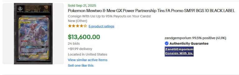 Pokémon-Karten-Top-Verkäufe-Höchstpreise-Oktober-2025-Mewtwo-Mew-GX-Promo-BGS-10