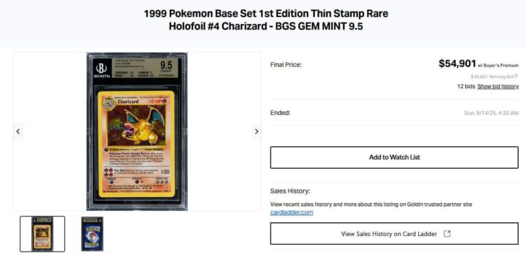 Pokémon-Karten-Top-Verkäufe-Höchstpreise-September-2025-Charizard-Base-Set-1st-Edition-BGS-9.5