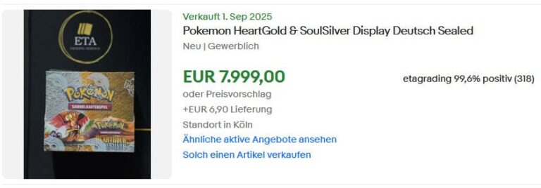 Pokémon-Karten-Top-Verkäufe-Höchstpreise-September-2025-Heartgold-Soulsilver-Booster-Display-Box-Deutsch