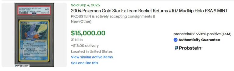Pokémon-Karten-Top-Verkäufe-Höchstpreise-September-2025-Mudkip-Goldstar-PSA-10