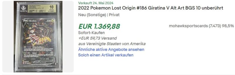 Pokémon-Karten-Top-Verkäufe-Mai-2024-Giratina-V