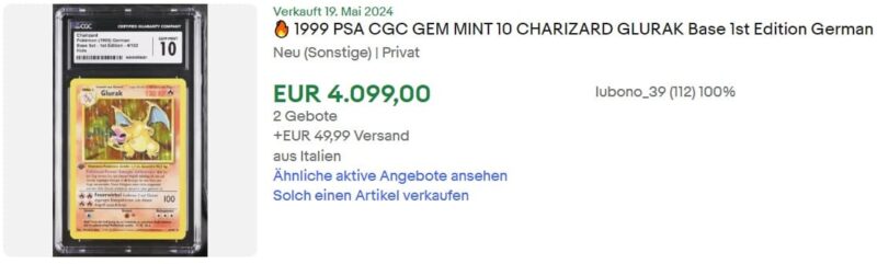 Pokémon-Karten-Top-Verkäufe-Mai-2024-Glurak-Base-Set-Deutsch-CGC-10