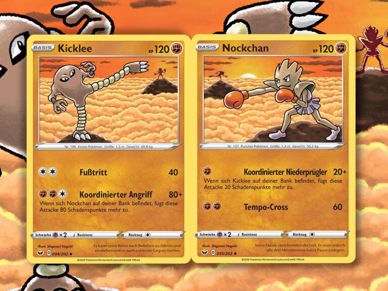 Pokemon-Karten-Verbundene-Illustrationen-Kicklee-Nockchan-TCG-Sammelkartenspiel