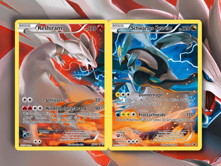 Pokemon-Karten-Verbundene-Illustrationen-Reshiram-Schwarzes-Kyurem-TCG-Sammelkartenspiel