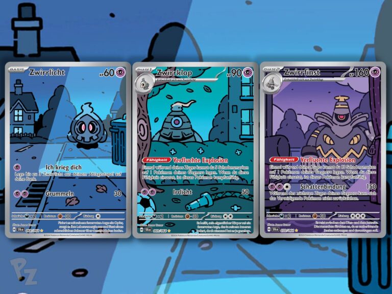 Pokemon-Karten-Verbundene-Illustrationen-Zwirrlicht-Zwirrfinst-Zwirrklop-Nebel-der-Sagen-TCG-Sammelkartenspiel