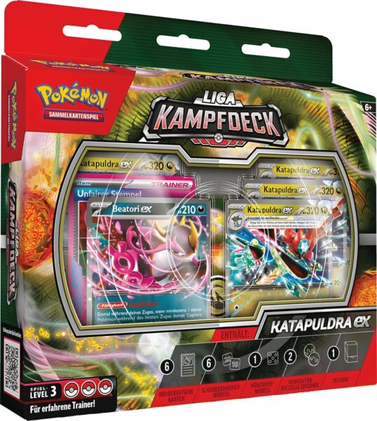 Pokémon-Katapuldra-ex-Liga-Kampfdeck-Deutsch-TCG-Sammelkartenspiel-2025