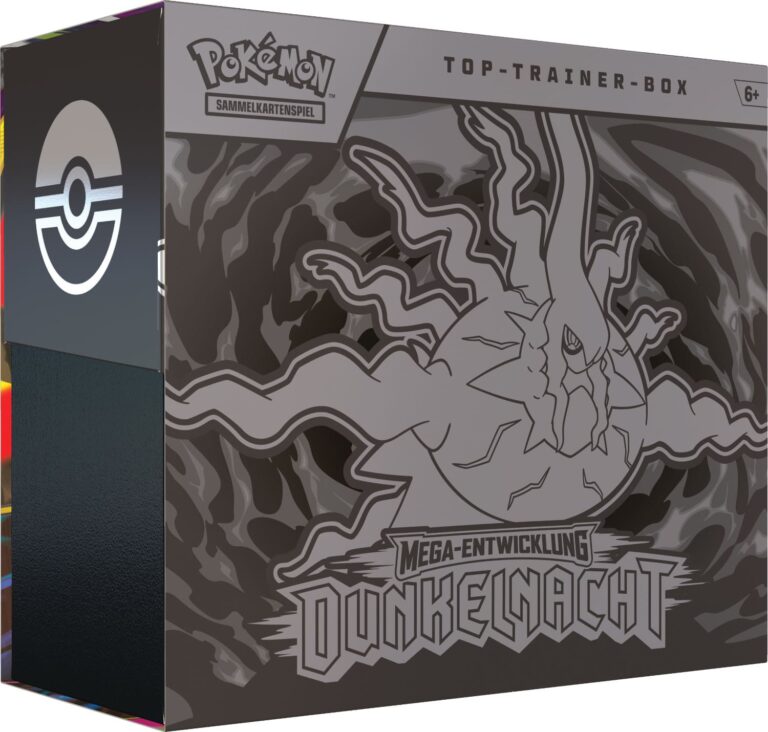 Pokémon-Mega-Entwicklung-Dunkelnacht-Top-Trainer-Box-Deutsch-TCG-Sammelkartenspiel-2026-Mega-Darkrai-ex
