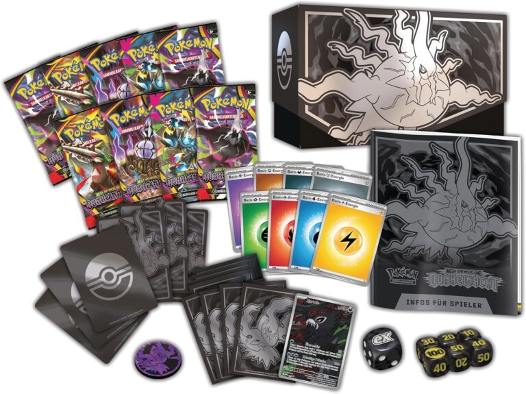 Pokémon-Mega-Entwicklung-Dunkelnacht-Top-Trainer-Box-Deutsch-TCG-Sammelkartenspiel-2026-Mega-Darkrai-ex-Inhalt