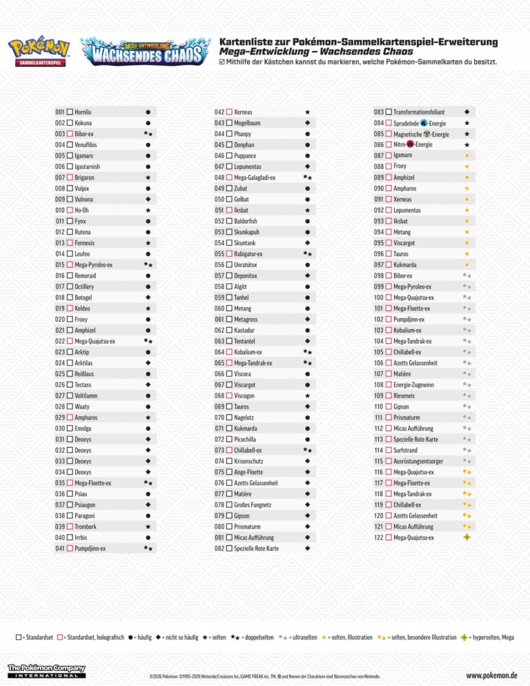 Pokémon-Mega-Entwicklung-Wachsendes-Chaos-Kartenliste-Checkliste-PDF-TCG