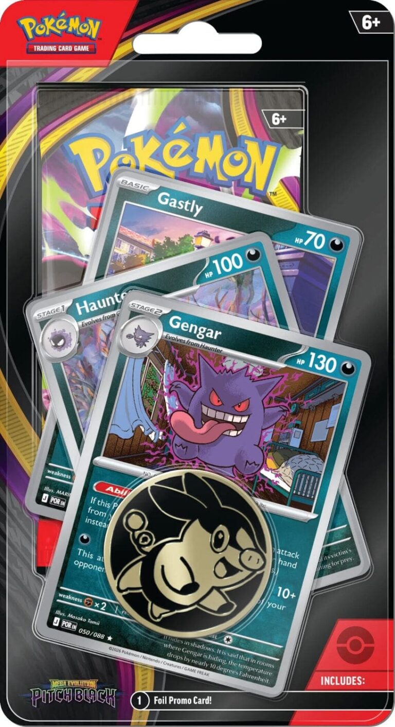 Pokémon-Mega-Evolution-Pitch-Black-Dunkelnacht-Premium-Checklane-Blister-Gengar