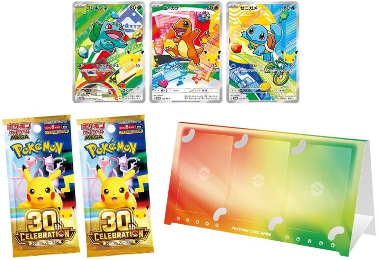 Pokémon-Mega-Expansion-Pack-30th-Celebration-Card-Set-Box-Collection-TCG-Japan-Inhalt