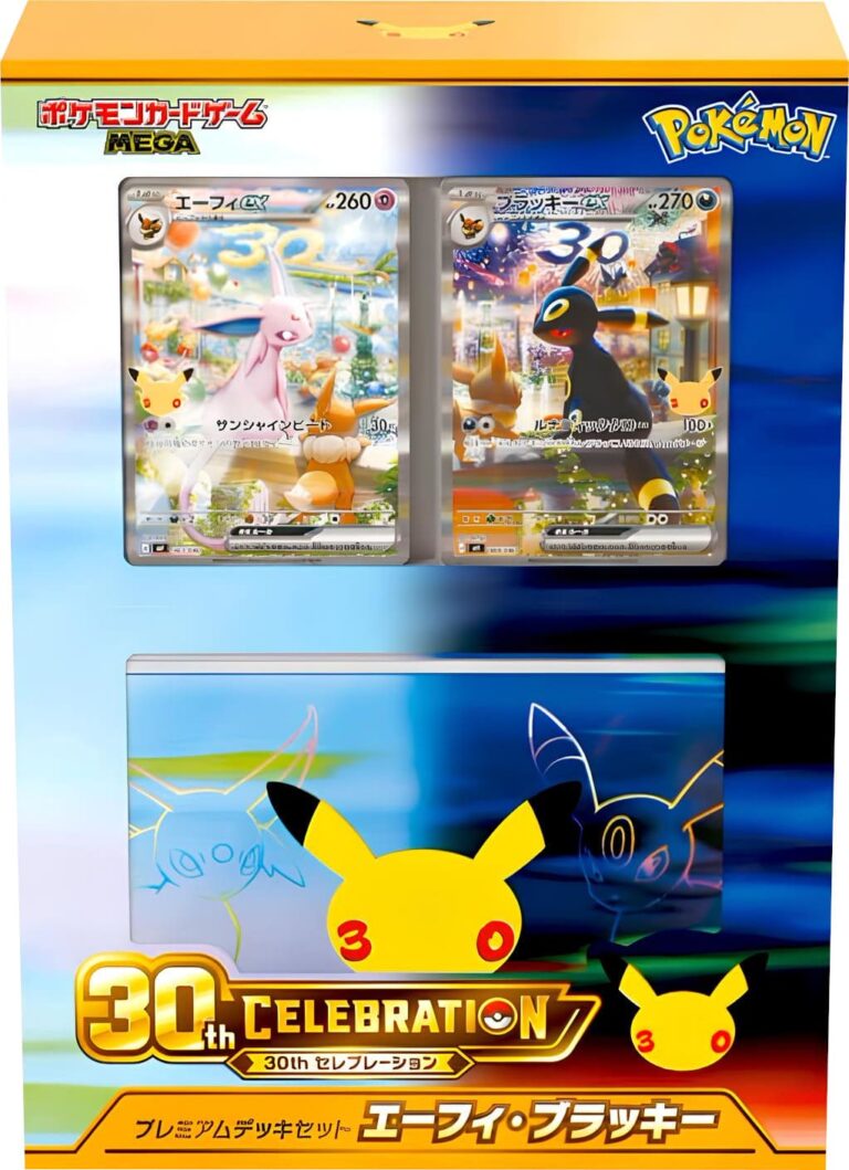 Pokémon-Mega-Expansion-Pack-30th-Celebration-Premium-Deck-Set-Box-Collection-Espeon-Umbreon-TCG-Japan