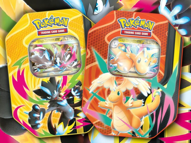 Pokémon-Mega-Forces-Tin-Box-Mega-Dragonite-Zeraora-Darkrai-ex-TCG-Sammelkartenspiel-Englisch-2026