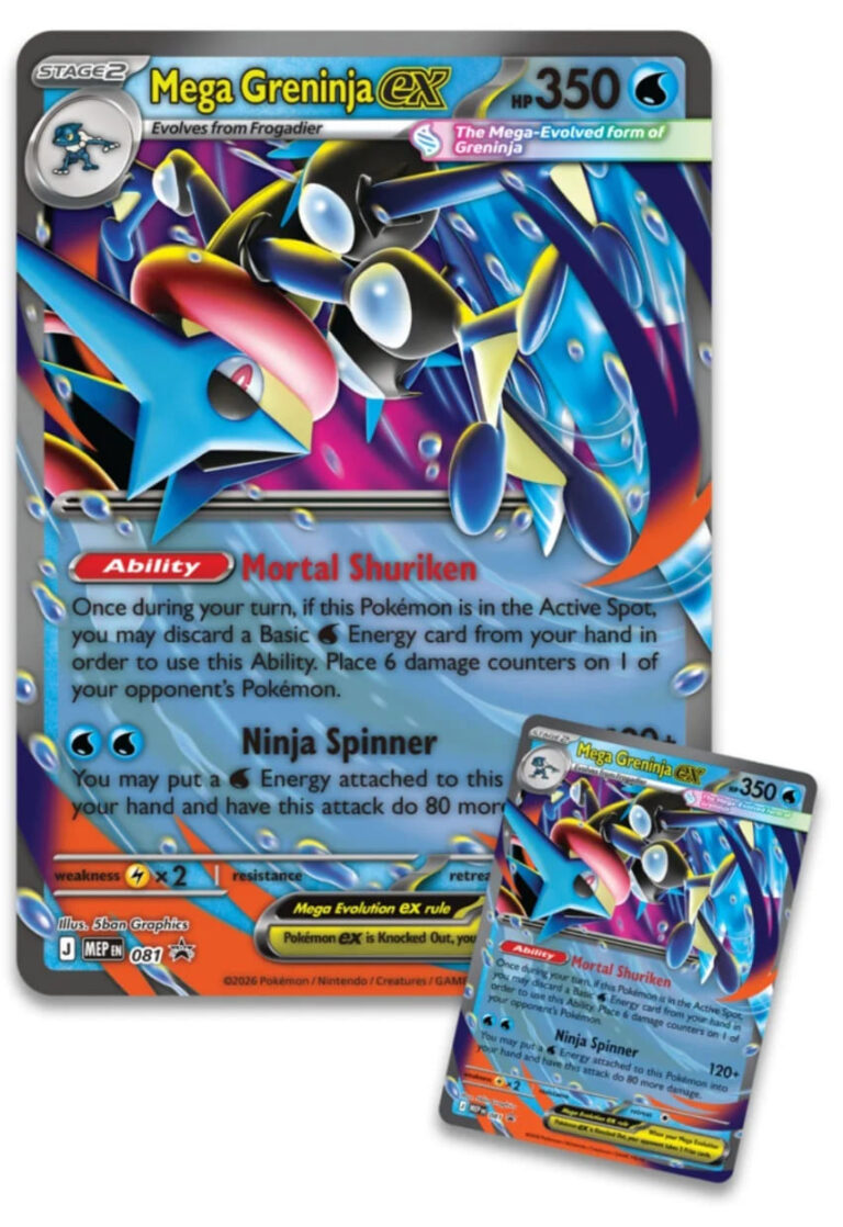Pokémon-Mega-Greninja-Quajutsu-ex-Premium-Collection-Kollektion-Englisch-TCG-2026-Promo