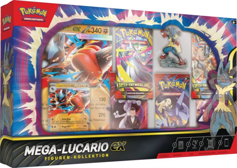 Pokémon-Mega-Lucario-ex-Figuren-Kollektion-Collection-Box-Deutsch