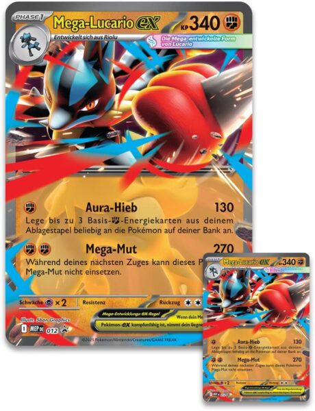 Pokémon-Mega-Lucario-Figuren-Kollektion-Collection-Box-Deutsch-Promo