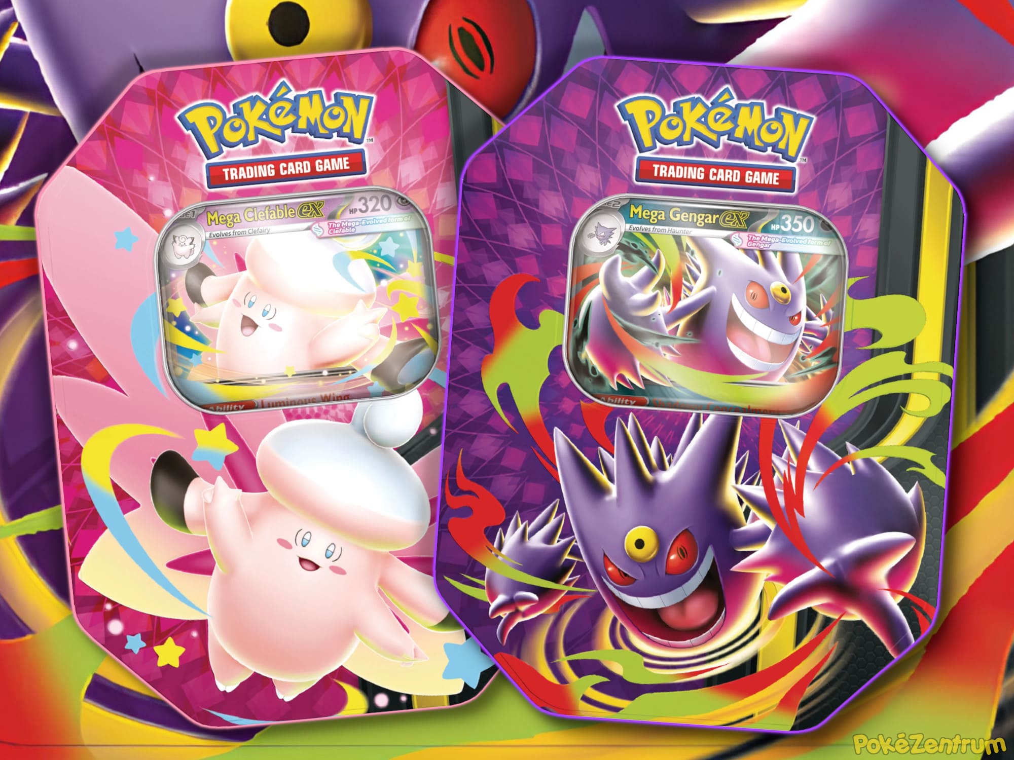 Pokémon-Mega-Moonlight-Tin-Box-Mega-Gengar-Clefable-Pixi-ex-TCG-Sammelkartenspiel-Englisch-2026