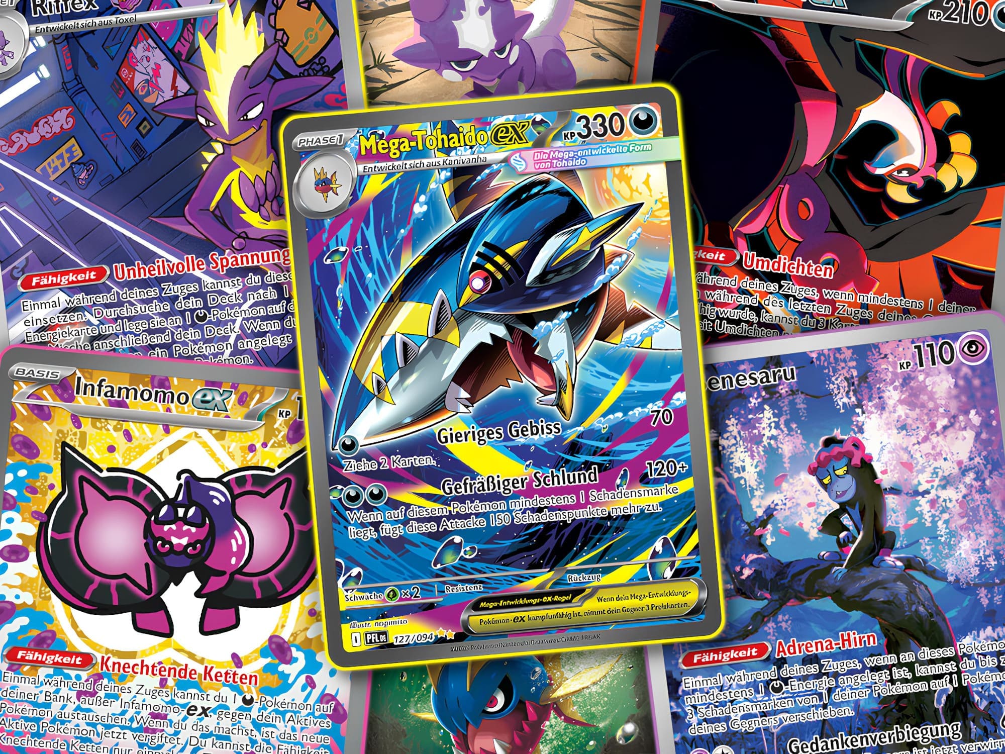 Pokémon-Mega-Tohaido-ex-Deck-Liste-Anleitung-Strategie-Guide-TCG-Sammelkartenspiel-neu