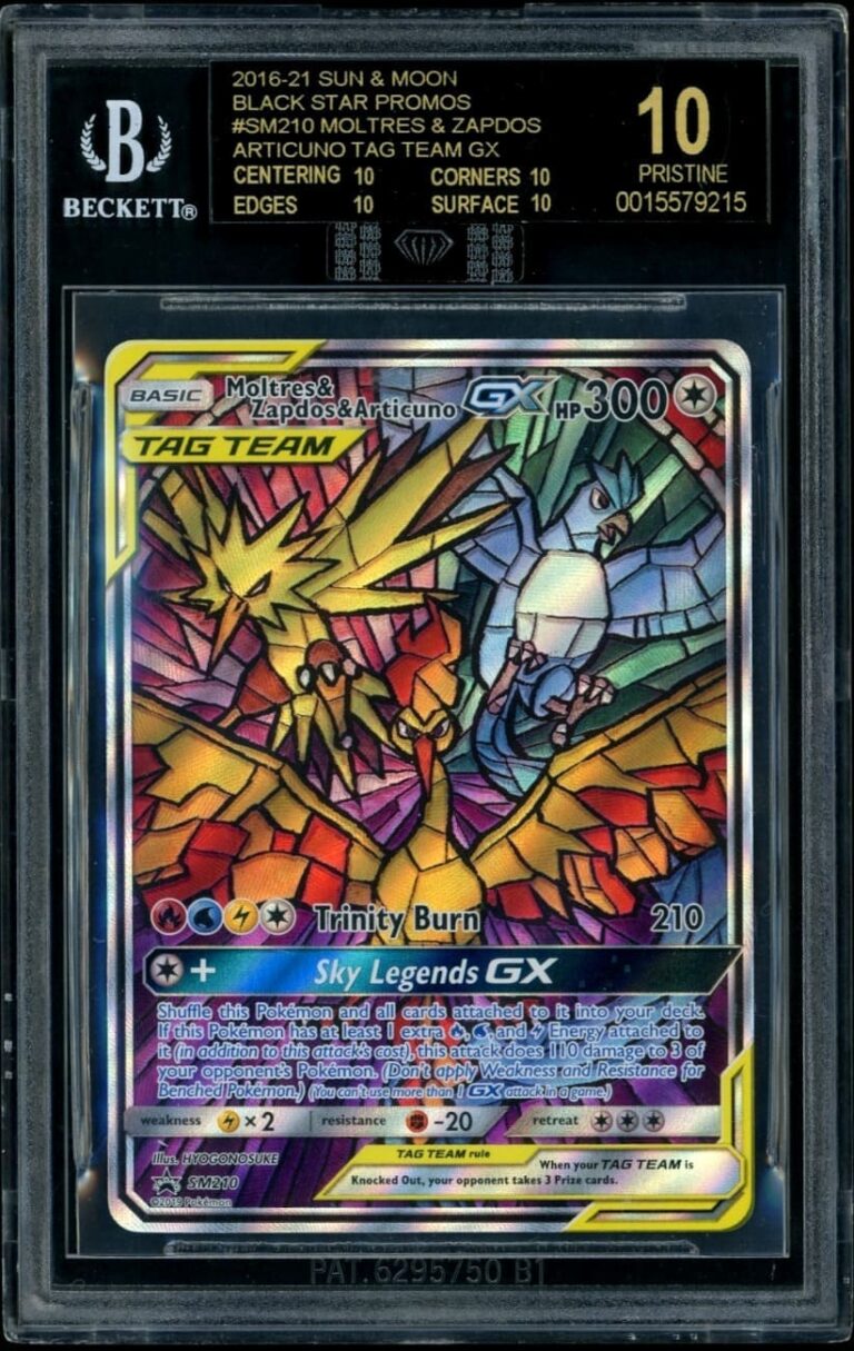 Pokémon-Moltres-Zapdos-Lavados-GX-SM210-Promo-Pokémon-Karte-BGS-10-Black-Label-Englisch