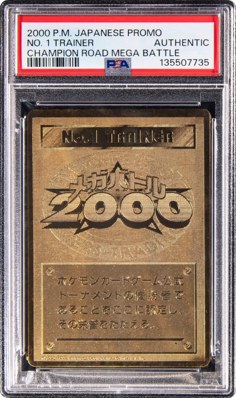 Pokémon-No.1-Trainer-Champion-Road-Mega-Battle-2000-Japanese-Promo-Pokémon-Karte-Card-PSA-Authentic