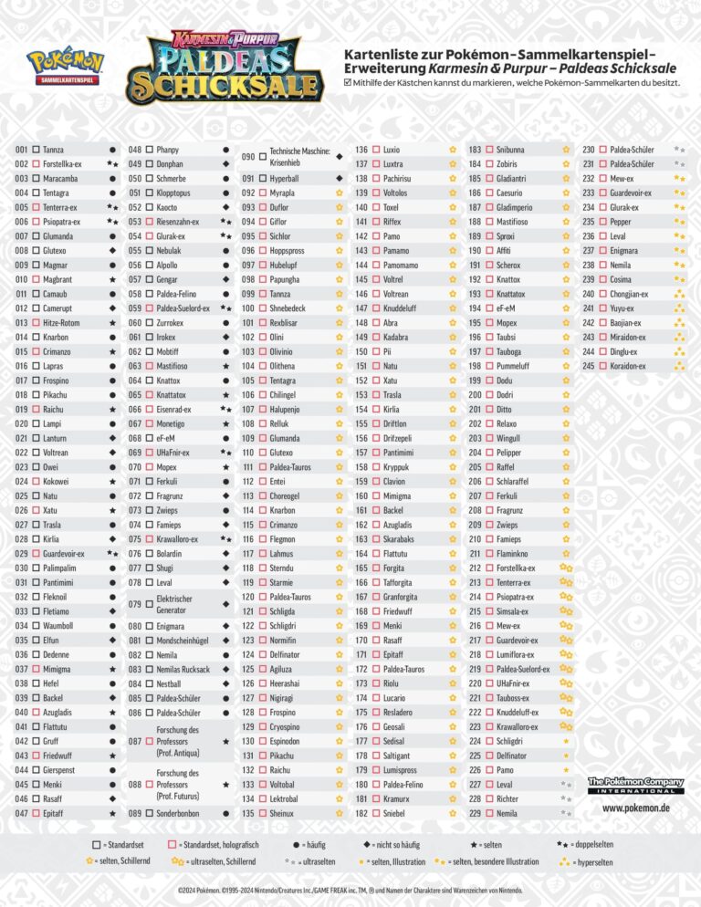 Pokémon-Paldeas-Schicksale-Kartenliste-Checkliste-PDF