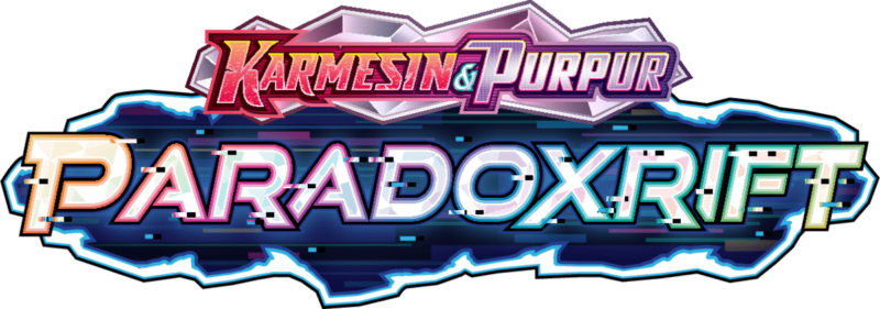 Pokémon-Paradoxrift-Paradox-Rift-Logo-Karmesin-Purpur-TCG-Karten