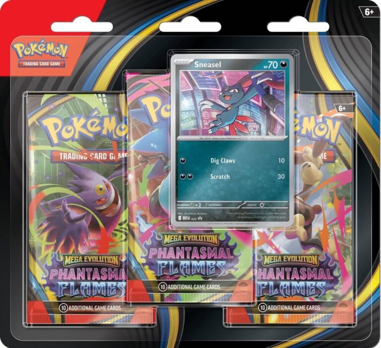 Pokémon-Phantasmal-Flames-Booster-Blister-Mega-Englisch-Sneasel