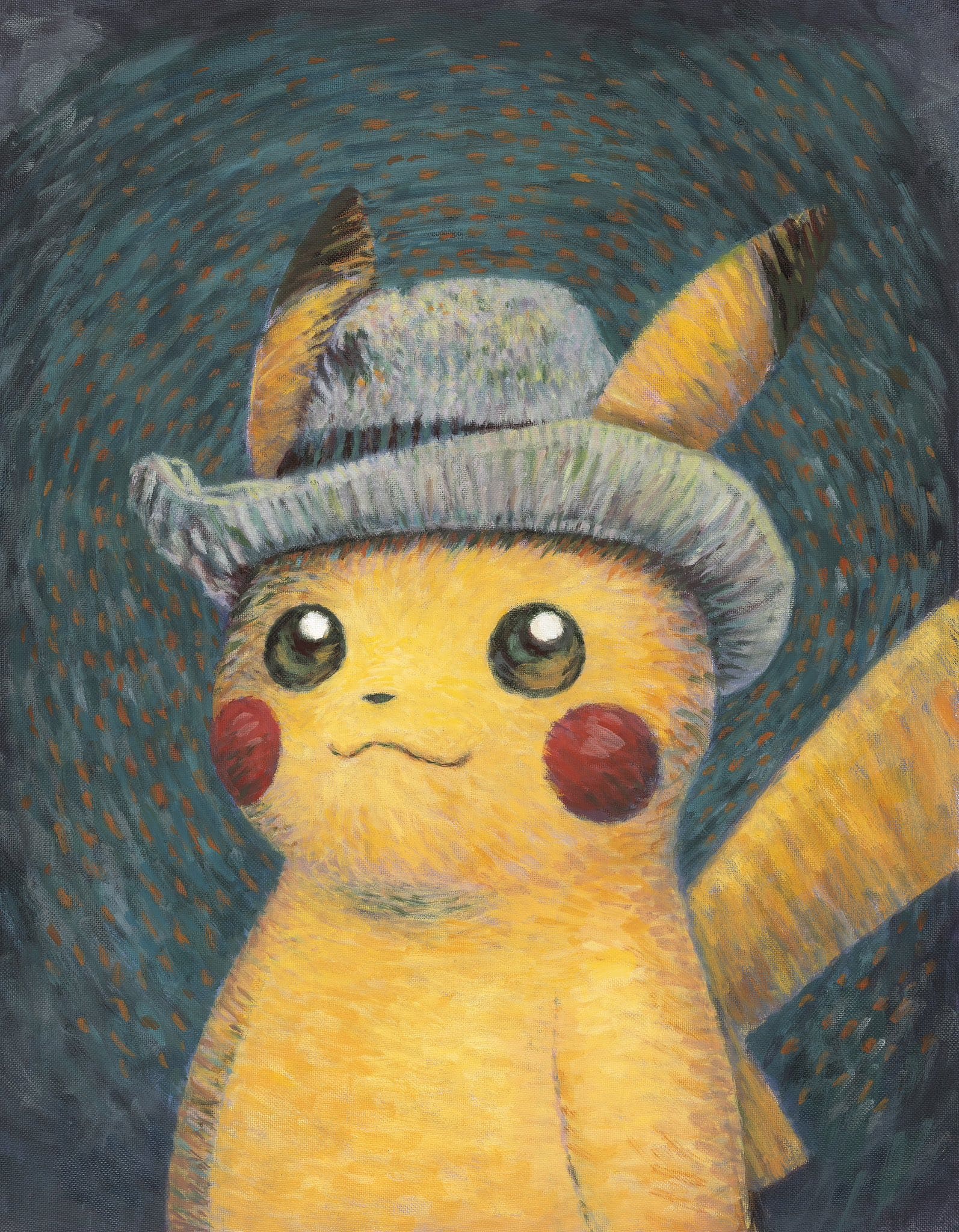 Pokémon X Van Gogh Kollaboration Exklusive Pikachu Promo Karte
