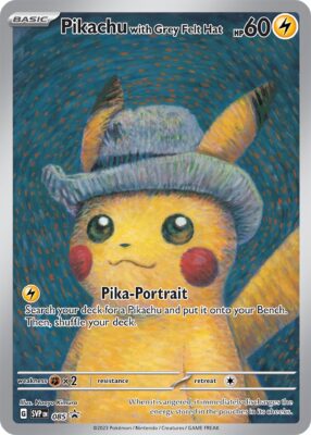 Pokémon-Pikachu-with-Grey-Felt-Hat-Van-Gogh-Promo-Pokémon-Karte-TCG-SVPEN-085