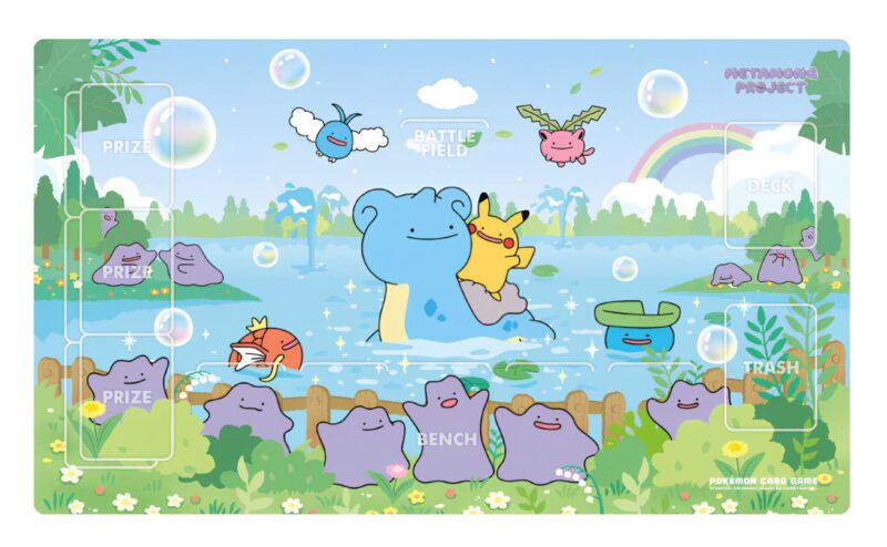 Pokémon-Playmat-Spielmatte-Ditto-Pokémon-Town-2025-Korea-TCG-Sammelkartenspiel