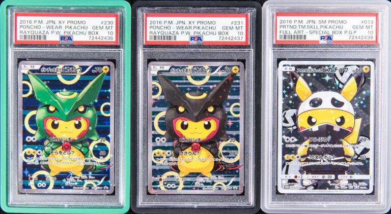 Pokémon-Poncho-Pikachu-XY-Promo-Karten-PSA-10-Set-2