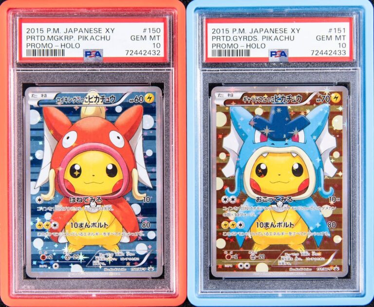 Pokémon-Poncho-Pikachu-XY-Promo-Karten-PSA-10-Set