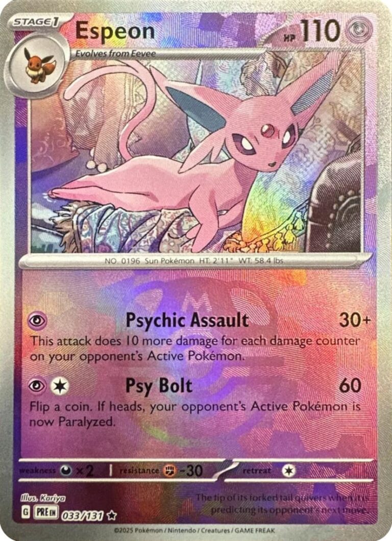 Pokémon-Prismatic-Evolutions-Prismatische-Entwicklungen-Master-Ball-Meisterball-Reverse-Holo-Karte-TCG