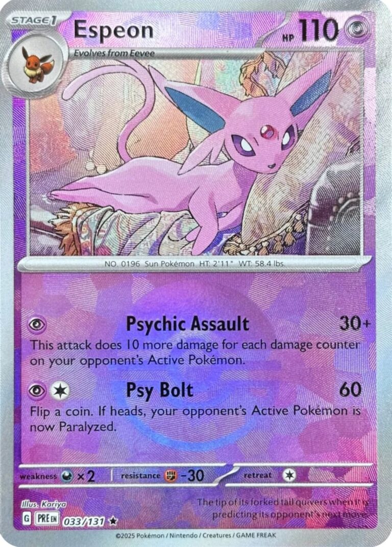 Pokémon-Prismatic-Evolutions-Prismatische-Entwicklungen-Reverse-Holo-Pokéball-Karte-TCG