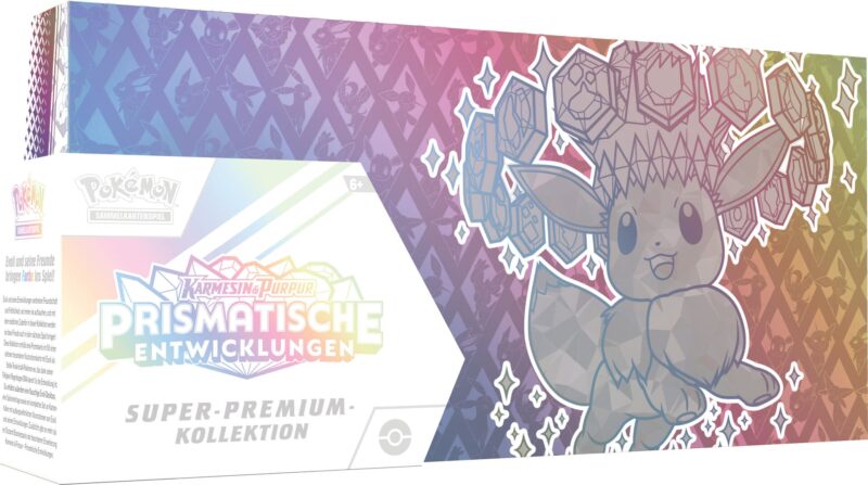 Pokémon-Prismatische-Entwicklungen-Super-Premium-Kollektion-Collection-Box-Evoli-ex-Deutsch