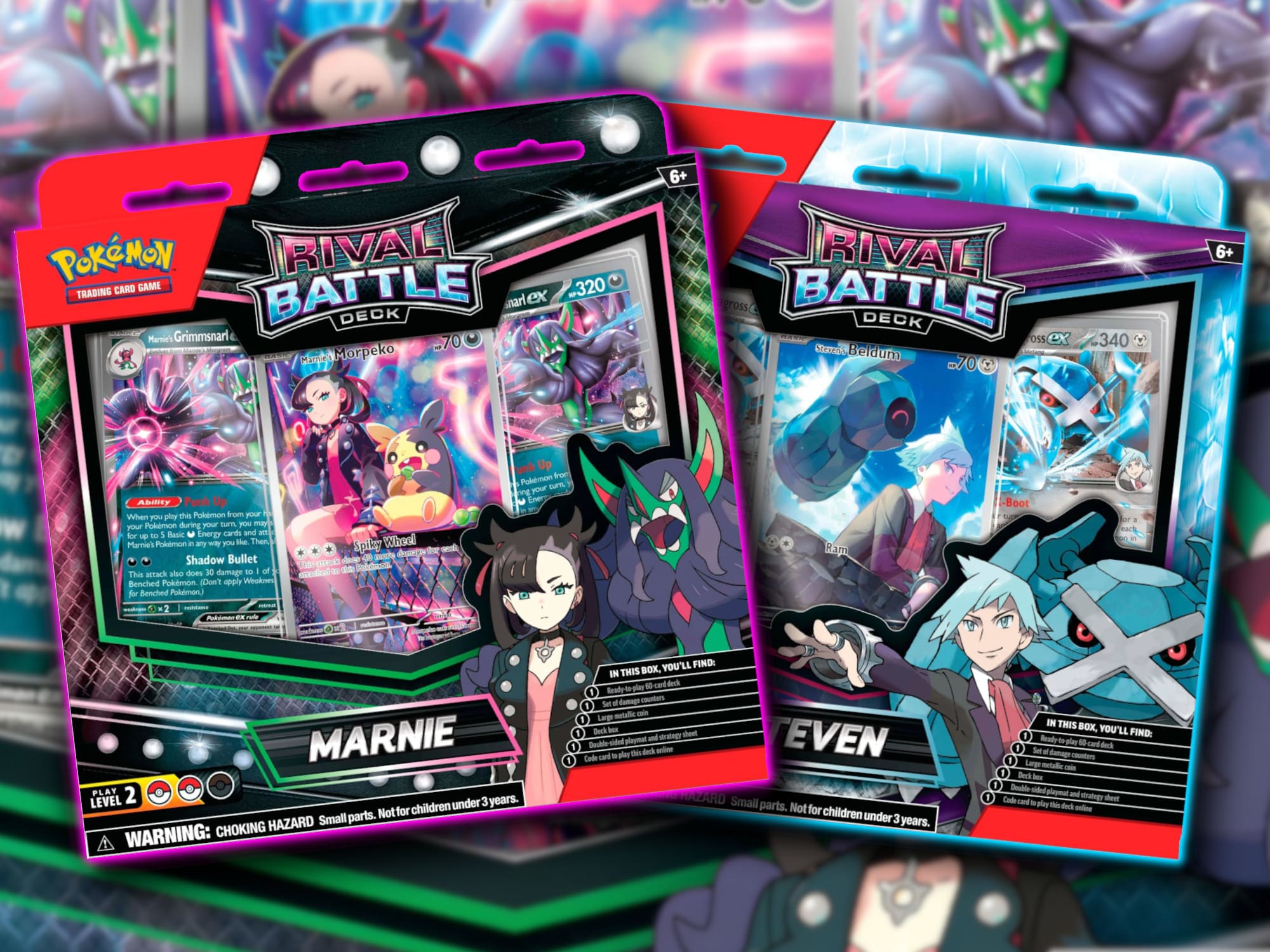 Pokémon-Rival-Battle-Decks-TCG-Marnie-Steven-Mary-Troy-Sammelkartenspiel-2025