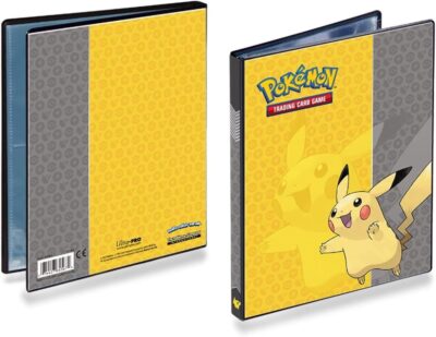 Pokémon-Sammelalbum-4-Pocket-Binder-Pikachu-Ultra-Pro-schwarz-grau