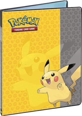 Pokémon-Sammelalbum-9-Pocket-Binder-Pikachu-Ultra-Pro-schwarz-grau