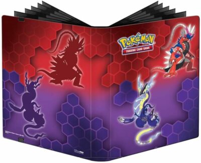 Pokémon-Sammelalbum-Binder-Ordner-Karmesin-Purpur-Koraidon-Miradion-Ultra-Pro-Premium-9-Pocket-360-Karten