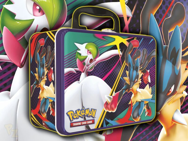 Pokémon-Sammelkoffer-Collectors-Chest-Herbst-2025-Mega-Lucario-Guardevoir